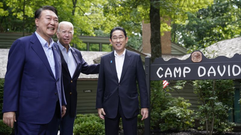 Biden looks to 'next era of cooperation' following trilateral Camp David summit with Japan and South Korea
