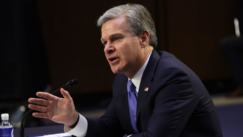 FBI Director Christopher Wray issues warning about number of Russian spies in the US